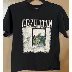 VTg Led Zeppelin Adult Medium Shirt Rock Band 2004 Myth Gem Stairway Album Cover